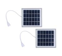 Pssopp Pannello Solare Portatile con Supporto, Kit Pannello Solare 2 Pezzi 5W Caricatore USB, Silicio Monocristallino, Supporto Inclinato, per Smartphone MP3 MP4 Campeggio da Viaggio all'aperto
