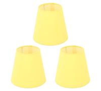 Pssopp Paralumi Paralume Tamburo E14 Clip su Piccolo Rotondo Beige Parapolvere Trasmissione della Luce Setosa Clip in Ferro Design di Sicurezza per Camera da Letto Comodino Paralume in Tessuto, in