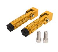 Pssopp Pedane Moto Pieghevoli, Lega di Alluminio, Design Antiscivolo, Compatibili con e Altro (Gold)