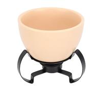 Pssopp Pentola Calda Al Cioccolato in Ceramica, Facile da Usare un Aspetto Elegante Design a Formaggio Multifunzionale Set di Pentole con Forchette in Metallo per lo Scioglimento del (YELLOW)