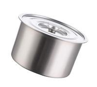 Pssopp Pentola in Acciaio Inossidabile con Coperchio in Vetro Temperato Pentola Multiuso per Stufato 22 Cm Spessore 0,5 Cm Lavabile in Lavastoviglie per Domestica Ristorante Zuppa Pasta Bollente (18