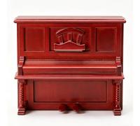 Pssopp Pianoforte in Miniatura per Casa delle Bambole, Ornamento Modello di Strumento Musicale Mini Casa delle Bambole in Scala 1:12 per Paesaggio in Miniatura Fai-da-te (Sequoia)
