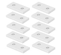 Pssopp Piastra di Collegamento Piatta in Alluminio da 10 Pezzi, Strumento di Connessione Verticale per Sovrapposizione con Riparazione della Connessione di Estensione Lineare (2020)