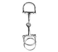 Pssopp Portachiavi con Filetto a Forma di D Portachiavi con Filetto a Forma di D Portachiavi con Filetto a Forma di Cavallo in Argento Resistente per la Casa