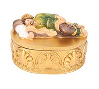 Pssopp Portagioie con Statua di San Giuseppe Dormiente, Scatola Decorativa Cattolico di San Giuseppe Dormiente per la Raccolta