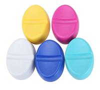 Pssopp Portaspilli Magnetico per Puntaspilli da Cucito Caddy 5 Colori Portaspilli Multifunzionale con Scanalatura Centrale per Riporre Strumenti da Cucito e Forniture per Ufficio