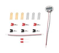 Pssopp Potato Electricity Science Kit, Children Educational Toys for Green Energy Experiments, with Digital Clock Light Bulb Zinc Copper Plates Wires