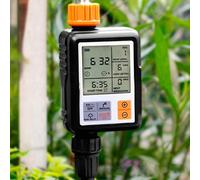 Pssopp Programmatore di Irrigazione, Timer Automatico per Irrigazione con Display LCD, ABS Programmabile da 1 Secondo a 300 Minuti, Ciclo di 15 Giorni per Utenti di Sistemi di a Goccia per Prato da
