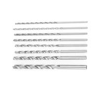 Pssopp Punte da Trapano Lunghe per Legno Set di Punte Elicoidali HSS 8 Pezzi 200MM Codolo Cilindrico Foratura Profonda 4 4.2 .5 5 .2 6 8 10MM per Legno Metallo Plastica Riparazione Fai da Te