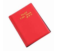 Pssopp Raccolta Monete Album Compatto, Porta Monete con Custodia, 50 | album per monete compatto per collezionisti Portatile Formato piccolo 10 pagine Collezionismo in movimento Collezionisti di