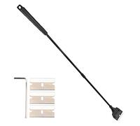 Pssopp Raschietto per Alghe, Manico Lungo Detergente per Alghe per Acquario con Lame Sostituibili Detergente per Vetri per Acquario per Acquario in Vetro(Raschietto esteso)