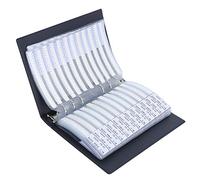 Pssopp Resistori Kit di Assortimento di Resistori di Valore Componenti Elettronici Plastica Nera Organizzazione di Archiviazione per Professionisti dell'elettronica 0201 Libro Campioni, Kit di per