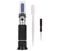 Pssopp Rifrattometro per Birra con Prisma Importato, Manopole in Metallo Design Accurato Letture Chiare e Facili Misuratore Brix per Birra, Verdura, Frutta