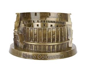 Pssopp Roma Colosseo Modello Metallo Miniatura Colosseo Romano Bronzo retrò Architettura Antica per Scultura Artigianale Artigianale