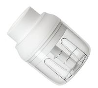 Pssopp Sburatore di Aglio Masher Macchina per Alimenti Piccoli per Condimenti a Elomi Elettrici di Carne, Carrello USB, Chopper Rapido, Multiuso, Portatile, Pp, Guscio PC, con 3 Lame (WHITE)