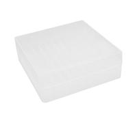 Pssopp Scatola per Materiale Scolastico, Supporto per Provette per Rack Criogenico Trasparente da 100 Pozzetti per Provette da 1,5 a 2,0 Ml Scatola di Conservazione per Congelatore per per Congelatore