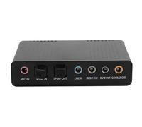 Pssopp Scheda Esterna, Adattatore USB 5.1 in Lega di Alluminio, Registratore Digitale, Ideale per Giochi e Interfaccia USB Karaoke