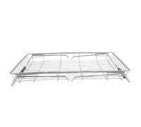 Pssopp Scolapiatti, Scolapiatti Espandibile in Acciaio Inossidabile da 36 Cm a 55 Cm con Ripiano da Appoggio, Base di Drenaggio Inclinata, Salvaspazio per Lavello della, Bancone, Appartamento, Casa