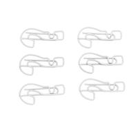 Pssopp Segnalibri di Pentole di Carta in Plastica Morsetto di Carta Colorata Liscia, Clip di Carta Simpatica Oro Clip in Acciaio Inossidabile a Forma di Goccia per le Foto di Documenti (WHITE)