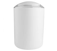 Pssopp Set di Accessori per il Bagno Set da Bagno in Plastica Premium da 6 Pezzi con Portaspazzolino Pattumiera Portasapone Tazza per Risciacquo Porta Scopino per Casa Hotel (WHITE)