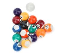Pssopp Set di Mini Palle da Biliardo per Bambini da 16 Pezzi 32 Mm, Palline da Biliardo Rotonde e Lisce Accessori per Giocattoli da Gioco per Bambini Adatti per Stanze Bar Giochi Ricreativi Sportivi