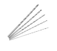 Pssopp Set di Punte da Trapano HSS Punte Elicoidali in Acciaio Ad Alta velocità 5 Pezzi da 2 Mm a 5 Mm, Lunghezza 150, per Foratura Profonda in Legno, Plastica, Alluminio, per Utenti Fai da Te e