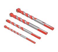 Pssopp Set di Punte da Trapano Multifunzione, Acciaio di Alta qualità, 4 Dimensioni per Forare Facilmente Piastrelle, Vetro, Legno, Cemento