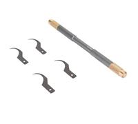 Pssopp Set di Strumenti per la Rimozione della Colla 4 in 1, Coltello per Sgommatura in Lega di Alluminio per la Riparazione di Telefoni Cellulari e Schede Madri (Grigio B)