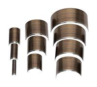 Pssopp Set di Taglierini per Cinturini in Pelle, Punzoni Artigianali in Acciaio Inossidabile per Portafogli e Borse, Forme a Semicerchio e a V per Progetti Versatili in Pelle (Set 10 pezzi