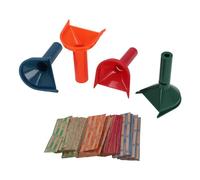 Pssopp Set di Tubi Contamonete, Selezionatore di Monete in Plastica con 4 Tubi Colorati per un'organizzazione Efficiente delle Monete e un Imballaggio Semplice, Ideale per la Casa e l'ufficio