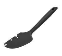 Pssopp Set di Utensili da, Spatola in Silicone, Impugnatura Antiscivolo per Pollice, Lama Curva, Design con Scanalatura, Raschietto per Ciotola, per Marmellate, Burro di Noci, Miscelazione, (BLACK)