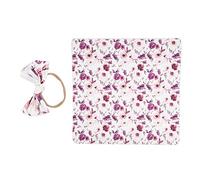 Pssopp Set Fasciatoio per Neonato, Coperta Ultra Morbida con Fascia Abbinata per Bambini da 0 a 100 Giorni, Perfetta per il Sonno Primaverile e Autunnale (#1)