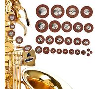 Pssopp Set Sostitutivo di Sostituzione in Pelle Sax da 26 Pezzi, varietà di Dimensioni, Materiale Premium, vestibilità Universale, Duratura, Facile Installazione, Realizzato in Pelle Agnello, Delicata