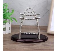 Pssopp Sfere di Equilibrio per Scienze dell'educazione Sfere di Metallo Eleganti, Decorazioni per il Desktop, Ornamento per Scrivania Altalena, Giocattolo per Alleviare lo Stress in Ufficio