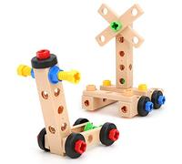 Pssopp Smontaggio della Vite di Plastica Giocattolo per Blocchi da Costruzione, Giocattolo di Istruzione Colorato per Bambini, di Sviluppo per Bambini di età Superiore Ai 3 Anni