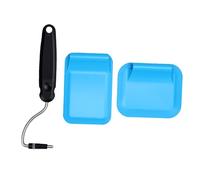 Pssopp Spatola Ad Angolo Regolabile, Teste Intercambiabili PPSU Spatola Antiaderente Utensile da Sottile da 4,65 Pollici per Uova, Pancake, Hamburger (BLUE)