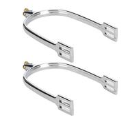 Pssopp Speroni per Cavalli Speroni in Lega di Zinco Speroni da Cordata in Stile Inglese con Rotella in Rame Girevole, Accessorio per Equitazione