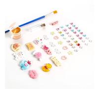Pssopp Stampe per Bambini e Piede Fai da Te Kit di Ornamenti per Impronta di Mano Fai -da -Te, Footprinting Personalizzato per le Impressioni di Argilla Neonate Primo Compleanno (scatola rosa)