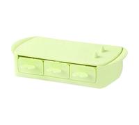 Pssopp Stampo Pop di Ghiaccio in Silicone Premium, Forma a Forma Animale Mini Fai -da -te Muffa Pop Maker per Bambini, Design Stabile Piatto (sei griglia verde)