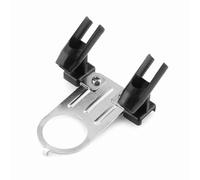Pssopp Supporto per Aerografo Supporto per Aerografo a Doppia Posizione in Metallo e Plastica 7,5 X 9 X 4 Cm per Pittura su Ceramica Tattoo Art Studio con 2 Penne Base Stabile Facile Accesso