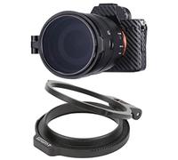 Pssopp Supporto per Filtro per Obiettivo a Rapido, Robusto e Durevole, Multi-dimensioni, Pratico Supporto per Adattatore per Obiettivo in Lega di Alluminio, Compatibile con Zoom (49 mm)
