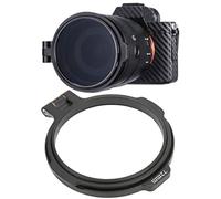 Pssopp Supporto per Filtro per Obiettivo a Rapido, Robusto e Durevole, Multi-dimensioni, Pratico Supporto per Adattatore per Obiettivo in Lega di Alluminio, Compatibile con Zoom (72 mm)