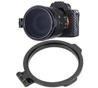 Pssopp Supporto per Filtro per Obiettivo a Rapido, Robusto e Durevole, Multi-dimensioni, Pratico Supporto per Adattatore per Obiettivo in Lega di Alluminio, Compatibile con Zoom (82 mm)