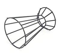 Pssopp Supporto per Piante Geometriche a Torre Enneagon in Ferro, Filo di Ferro Ad Alta Durezza, Super Portante, Decorazione Rustica per la Casa per Giardini e Uffici (BLACK)