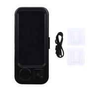 Pssopp Supporto per Telefono da Doccia, Custodia per Cellulare Touchscreen da Bagno Custodia per Telefono da Doccia con Suono Chiaro con Supporto a Mani Libere per Video Musicali da Bagno (BLACK)