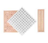 Pssopp Tavoletta in Legno da Cento, Giocattolo Educativo per l'apprendimento della Matematica per Bambini, Insegna a Contare da 1 a 100, Divertente Gioco per la Prima Infanzia per i più Piccoli