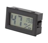 Pssopp Termometro Elettronico Igrometro, Display Digitale LCD, Misuratore di umidità Accurato per Scatola di Sigari per Armadietti per Sigari, Vasche per Rettili e Scatole per Chitarra