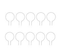Pssopp Traliccio Circolare per Piante in Vaso, Set di 10 Supporti per Piante in Ferro 13,6 X 9,6 Pollici, Telaio a Vite Rotondo per Vasi da Giardino per Patio Interno Ed Esterno, Inserto Facile per