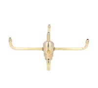 Pssopp Ugello per Fontana Rotante Testa di Spruzzo per Fontana in Ottone Rotazione Automatica a 4 Bracci G1,5 Pollici da 80 a 100 KPa Copertura da 1,5 a 2 M per Laghetto da Giardino Cortile Piscina