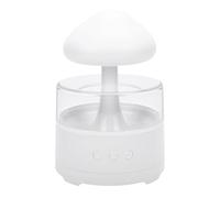 Pssopp Umidificatori Diffusore d'Olio, Altoparlante Wireless con Telecomando 7 Modalità di Luce LED Regolabili Umidificatore Goccia di Pioggia per Camera da Letto Nube Pioggia Essenziale Lampada a